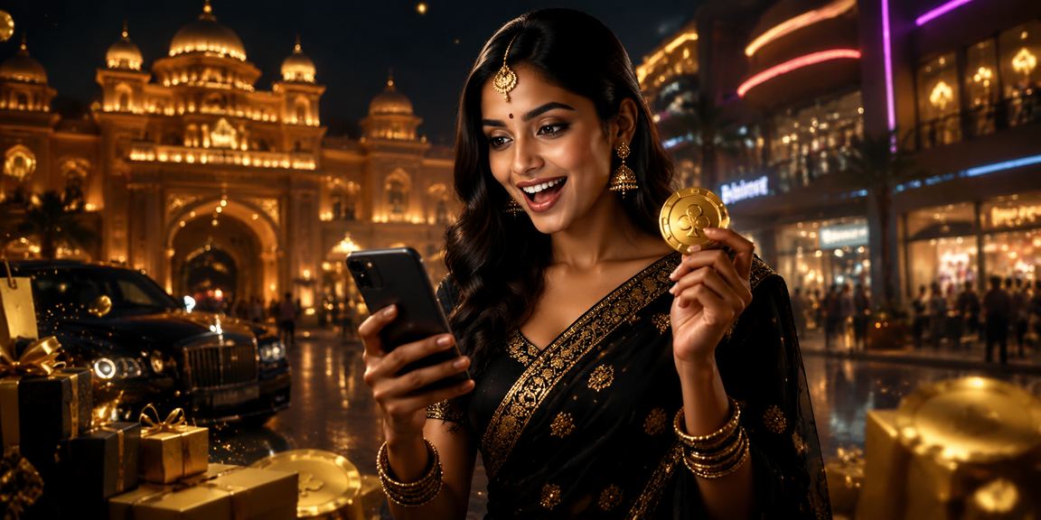 Mobile Casino Neon Lights in India