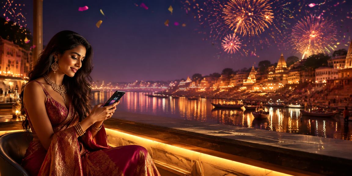 Mobile casino player enjoying games in Varanasi